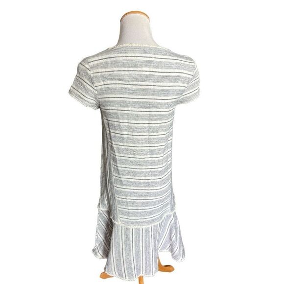 Womens Caslon Striped Linen Blend Striped Raw Hem Shift Dress - Sz XS - Picture 4 of 4